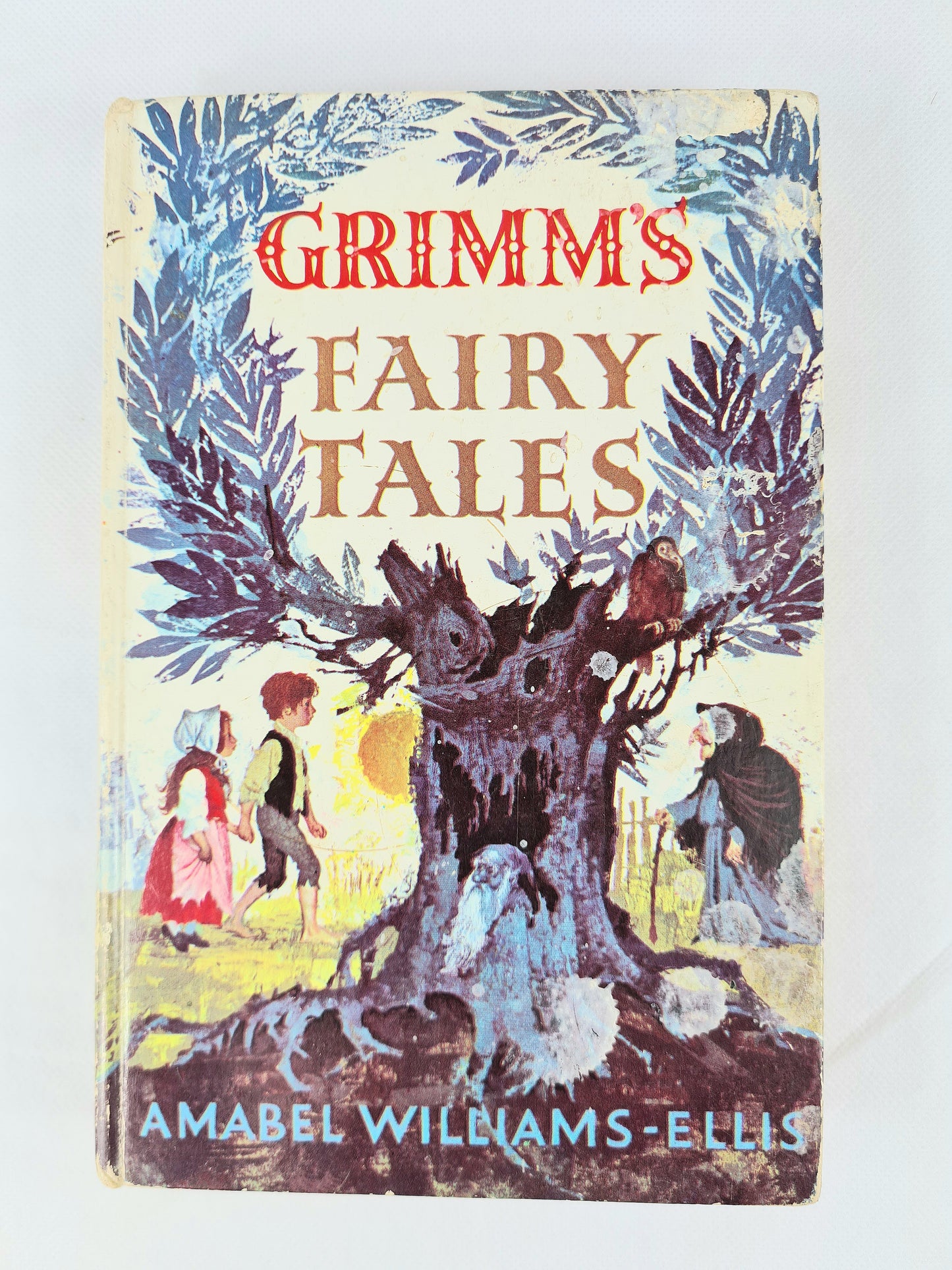 Grimms Fairy tales. Vintage childrens book with a nice decorative cover design 