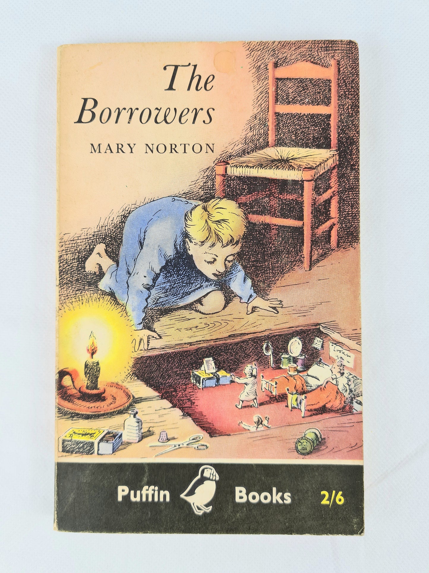 The Borrowers by Mary Norton, vintage childrens puffin book 