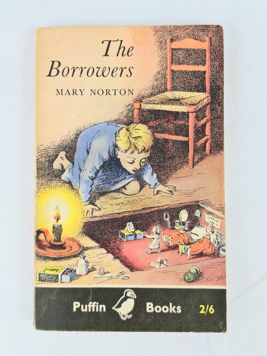 The Borrowers by Mary Norton, vintage childrens puffin book 