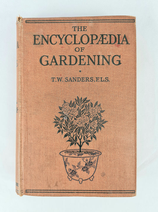 Lovely antique book on gardening with a decorative front cover 