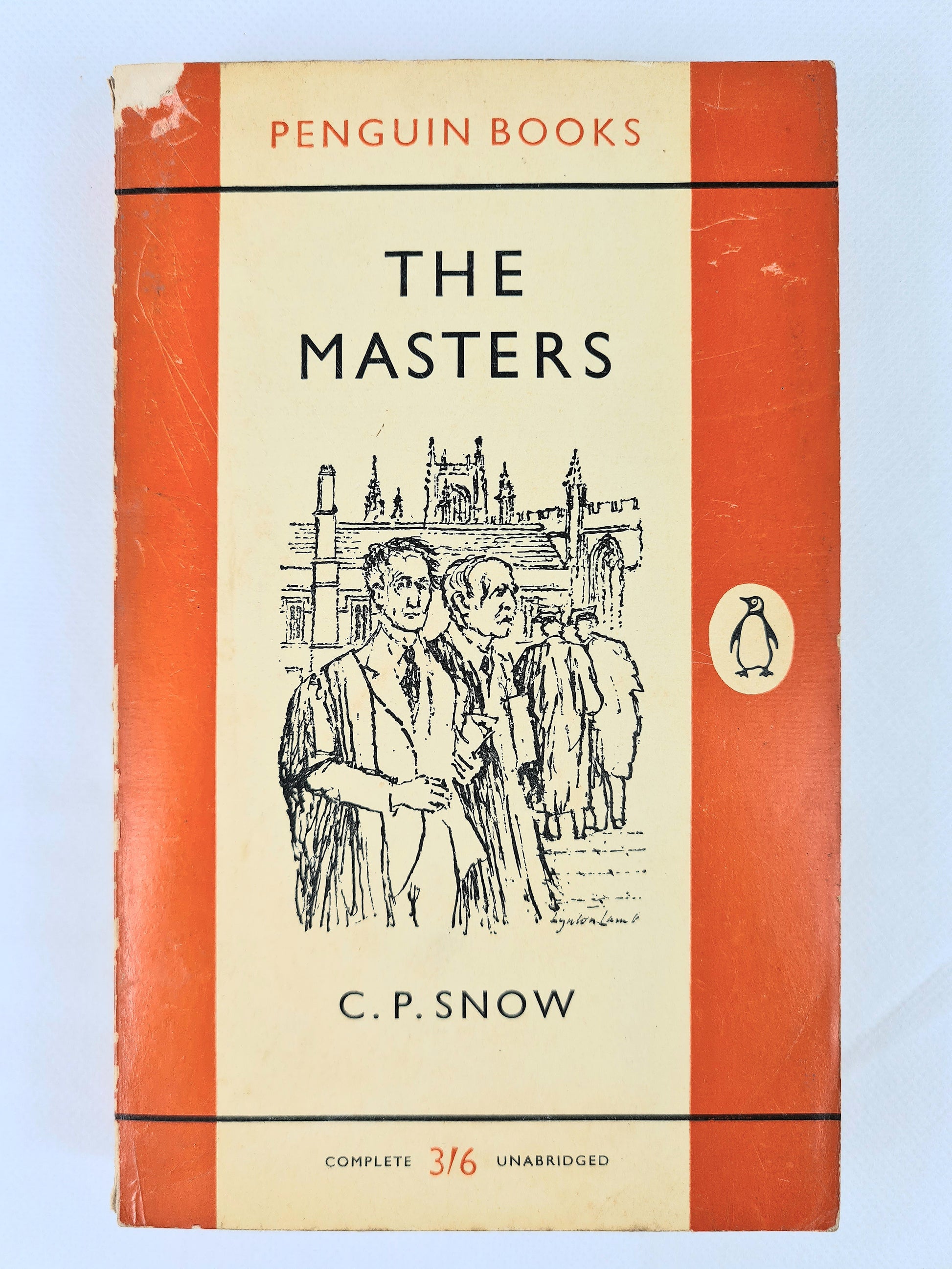 The Masters by cp snow. Vintage orange penguin book 