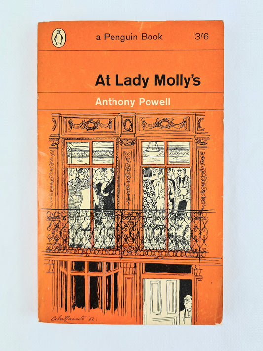 At Lady mollys, vintage orange penguin book 