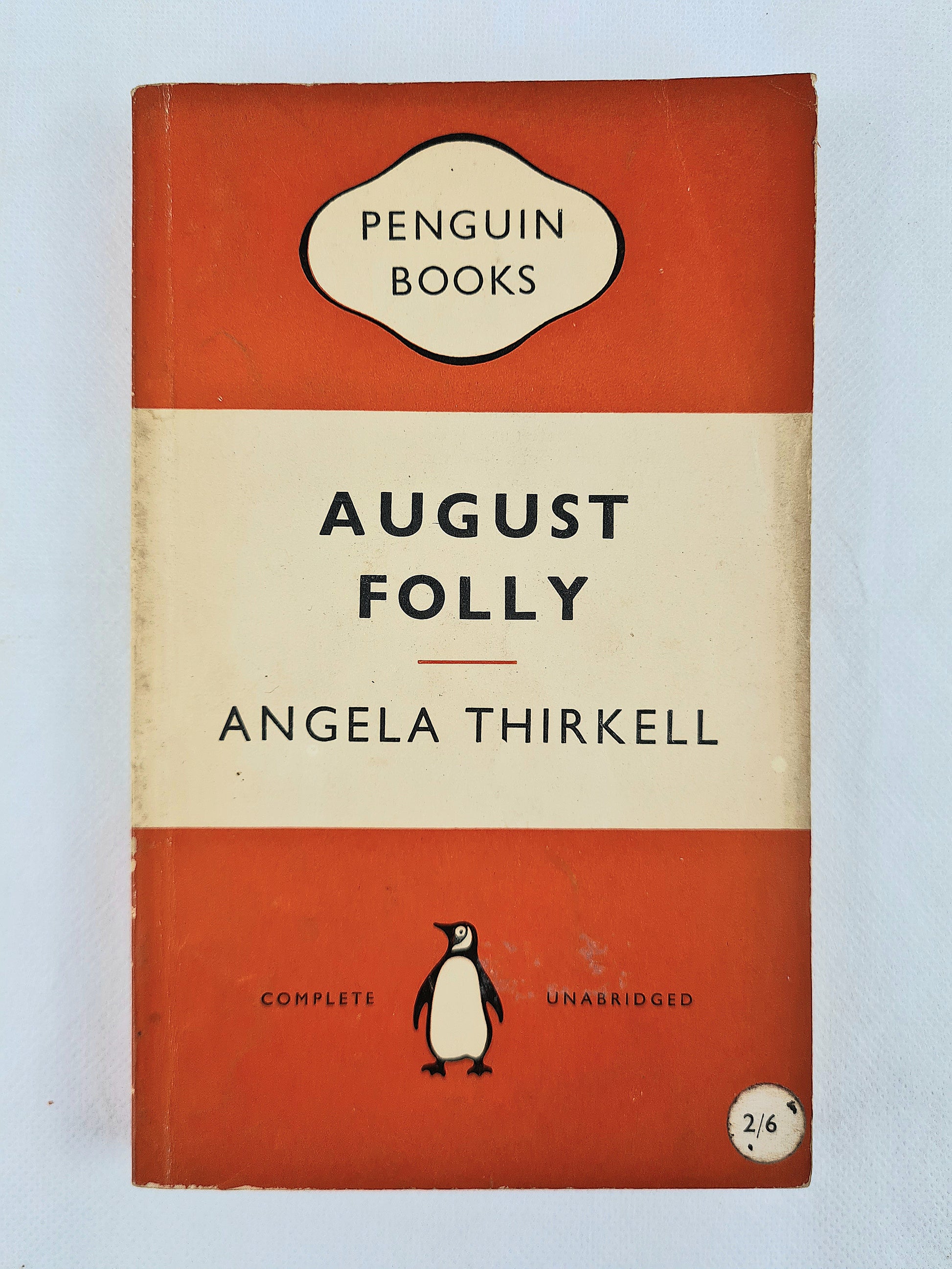 August Folly by Angela Thirkell. Vintage orange penguin book 