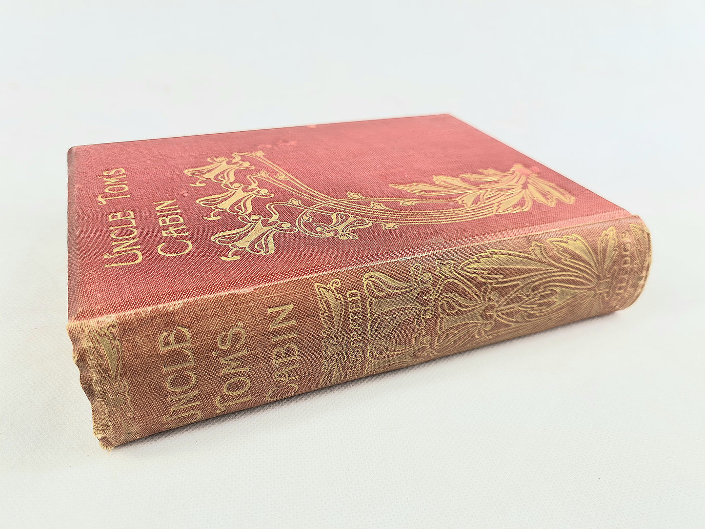 Antique edition of Uncle Tom's Cabin. Illustrated decorative antique book