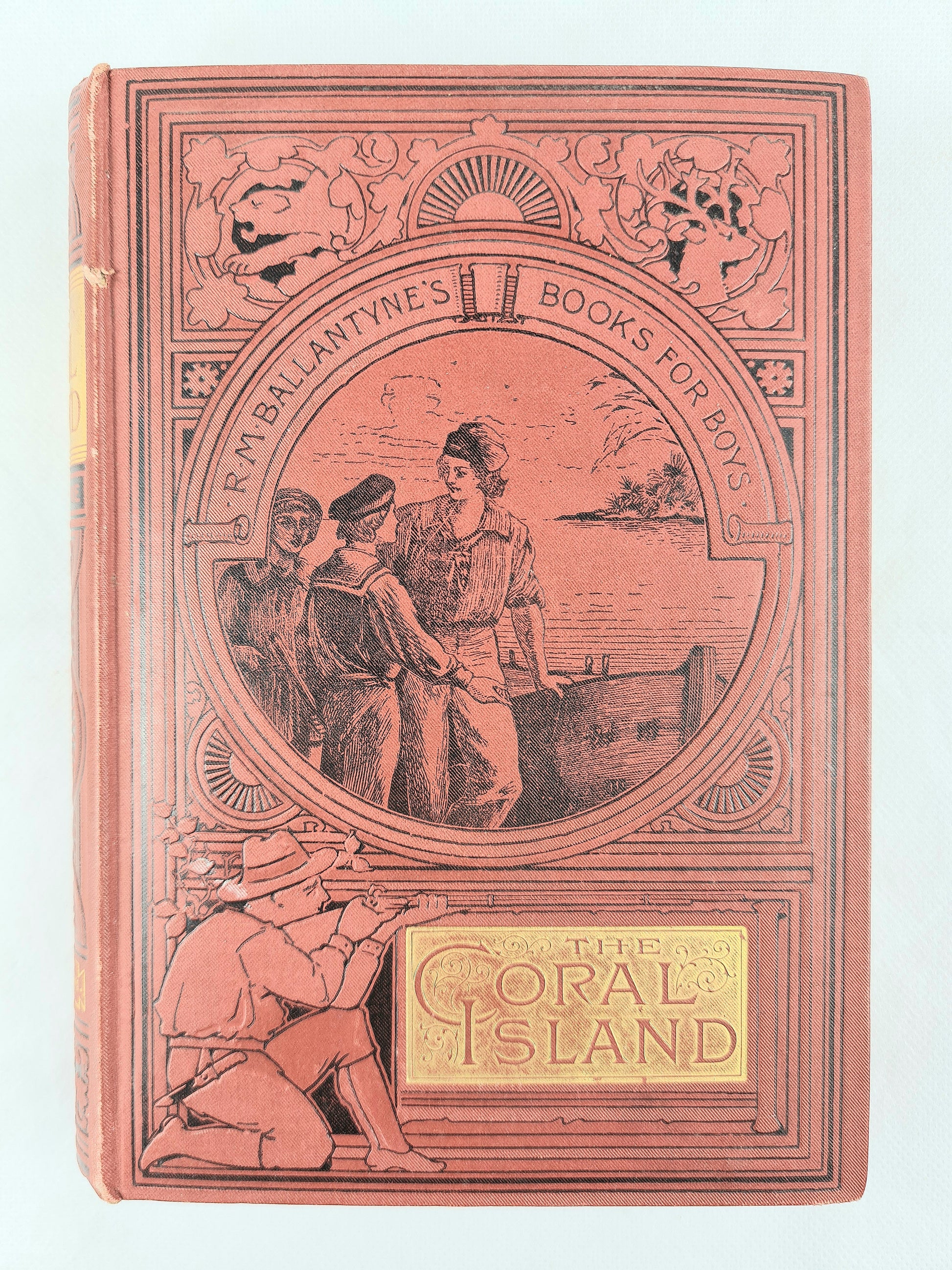 The Coral Island. RM Ballantyne. Antique book 