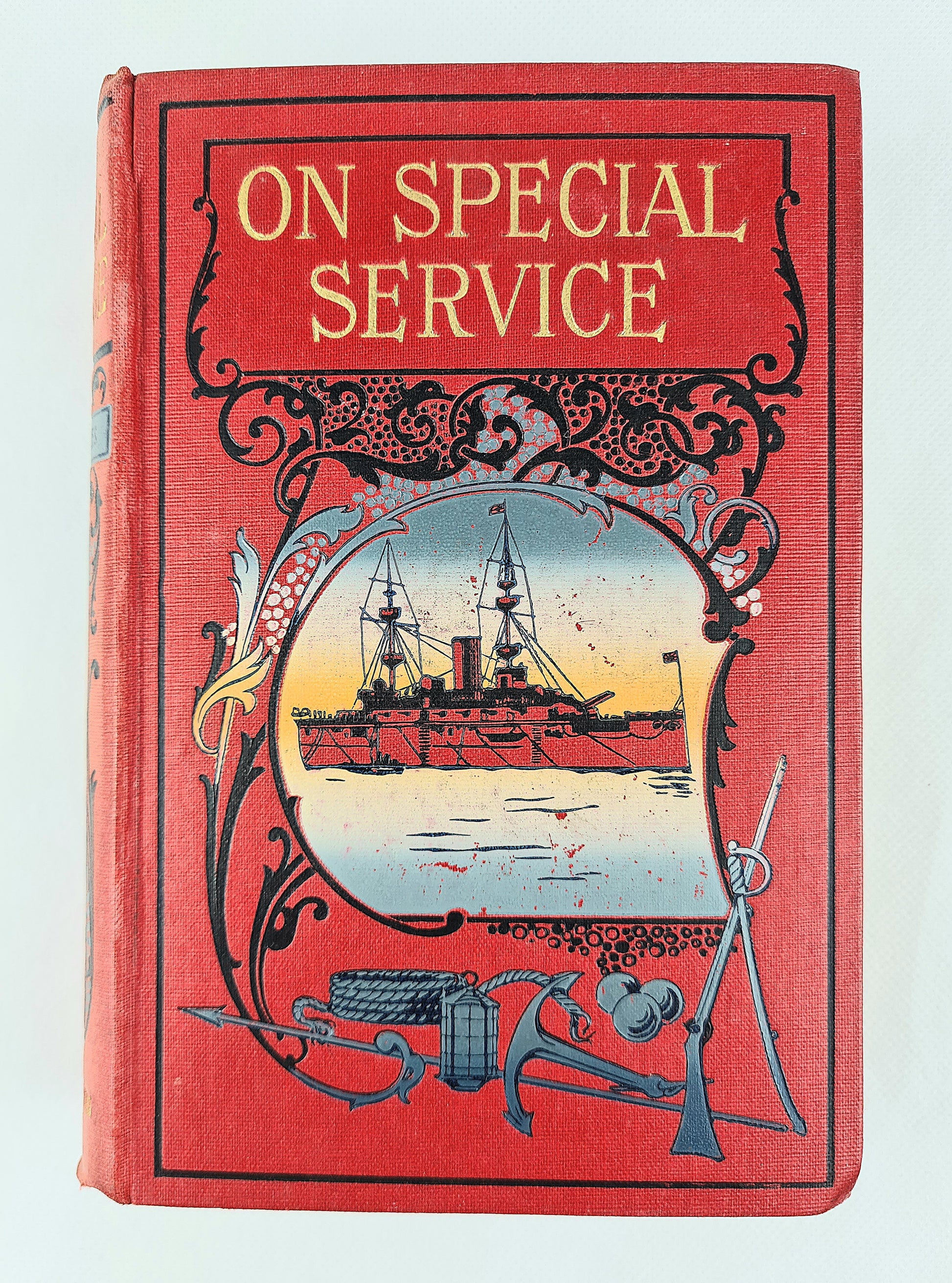 On Special Service. Antique book about sea adventures 