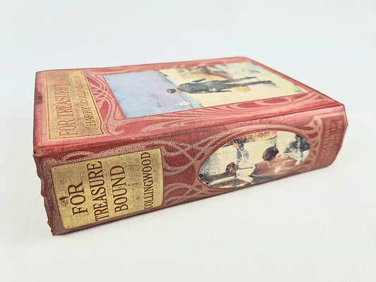 For Treasure Bound. Decorative red antique book 