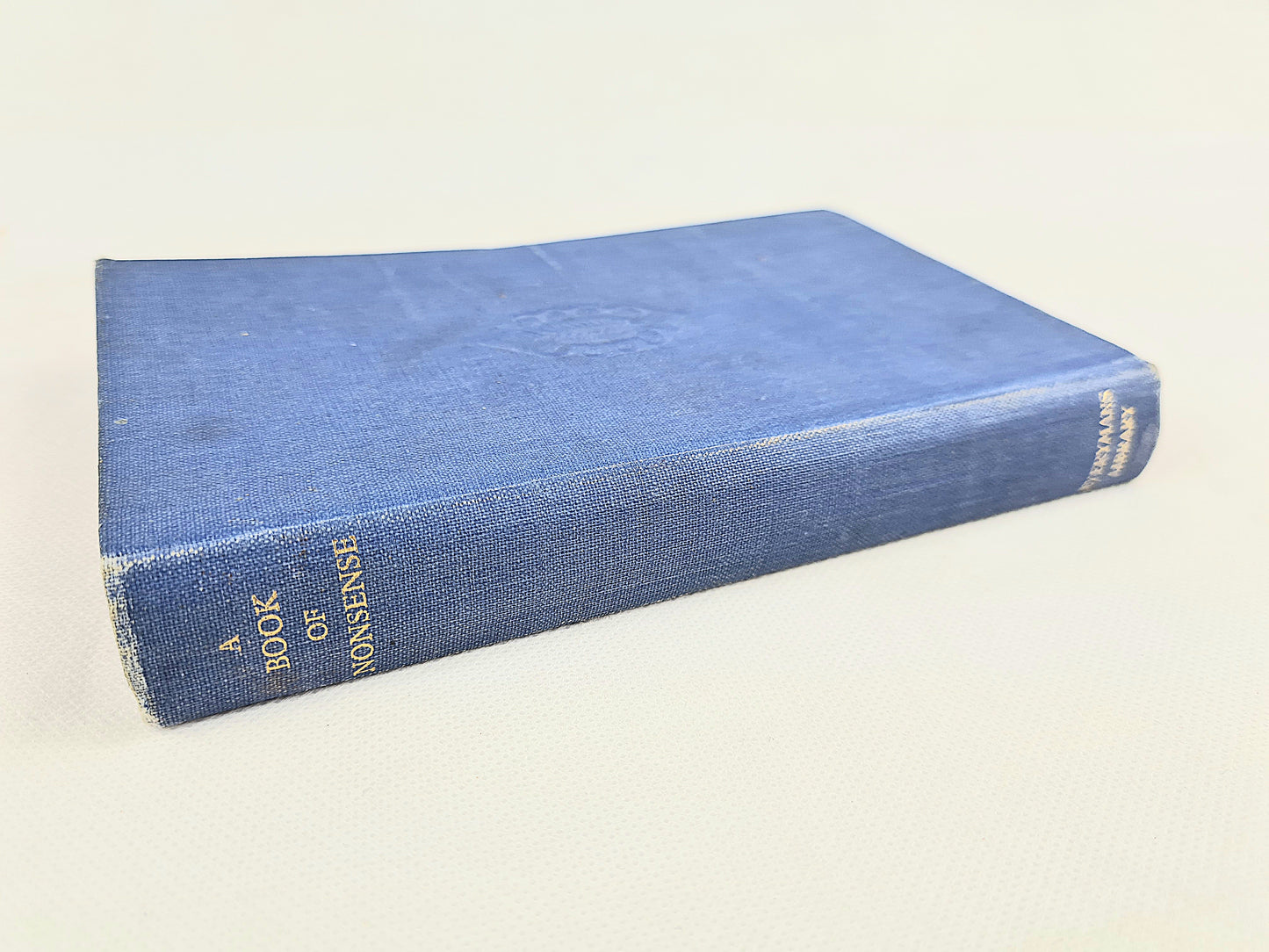 A book of nonsense by Edward Lear. Vintage blue book