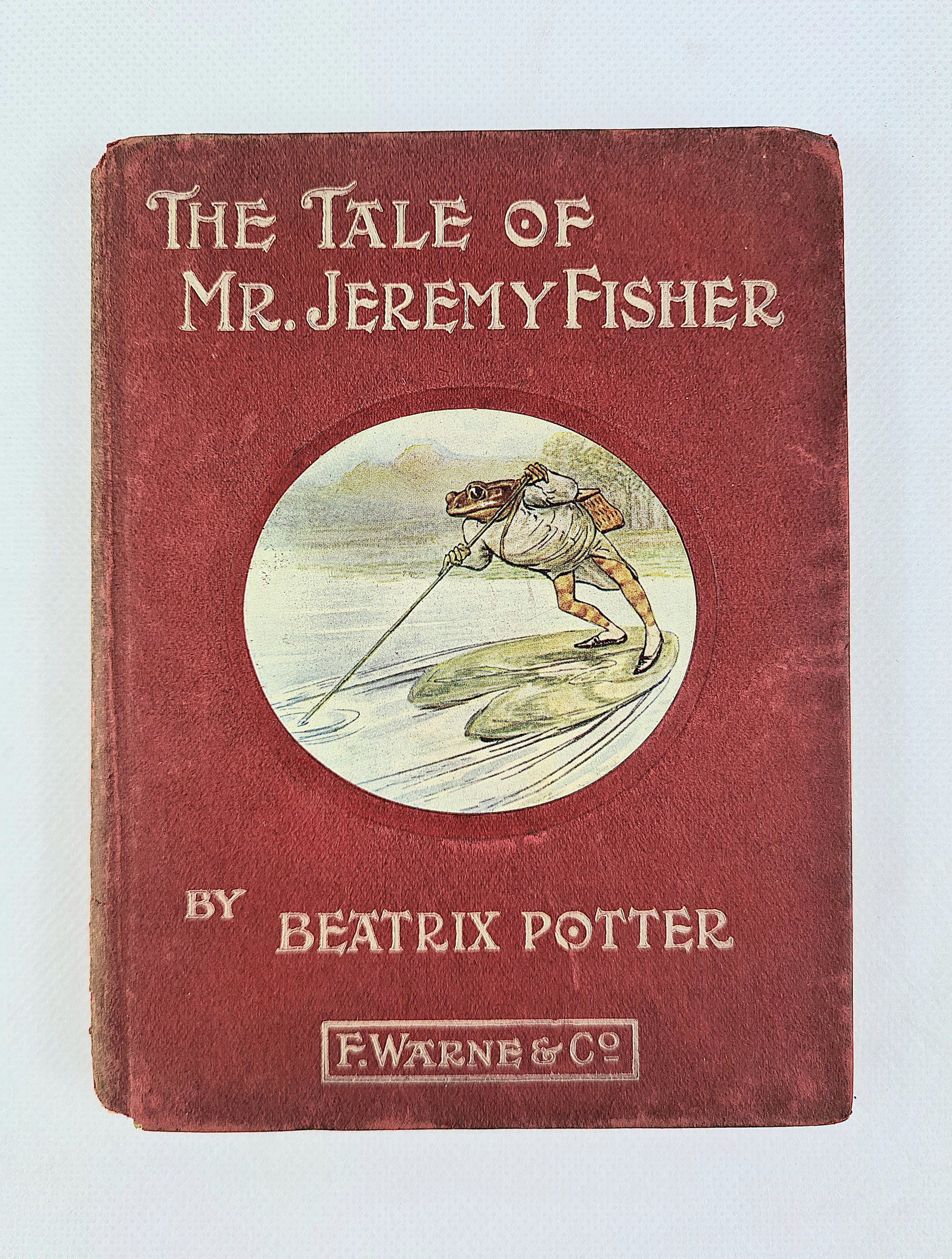 The Tale Of Mr. Jeremy Fisher by Beatrix Potter. First edition, Frederick Warne and Co, 1906 