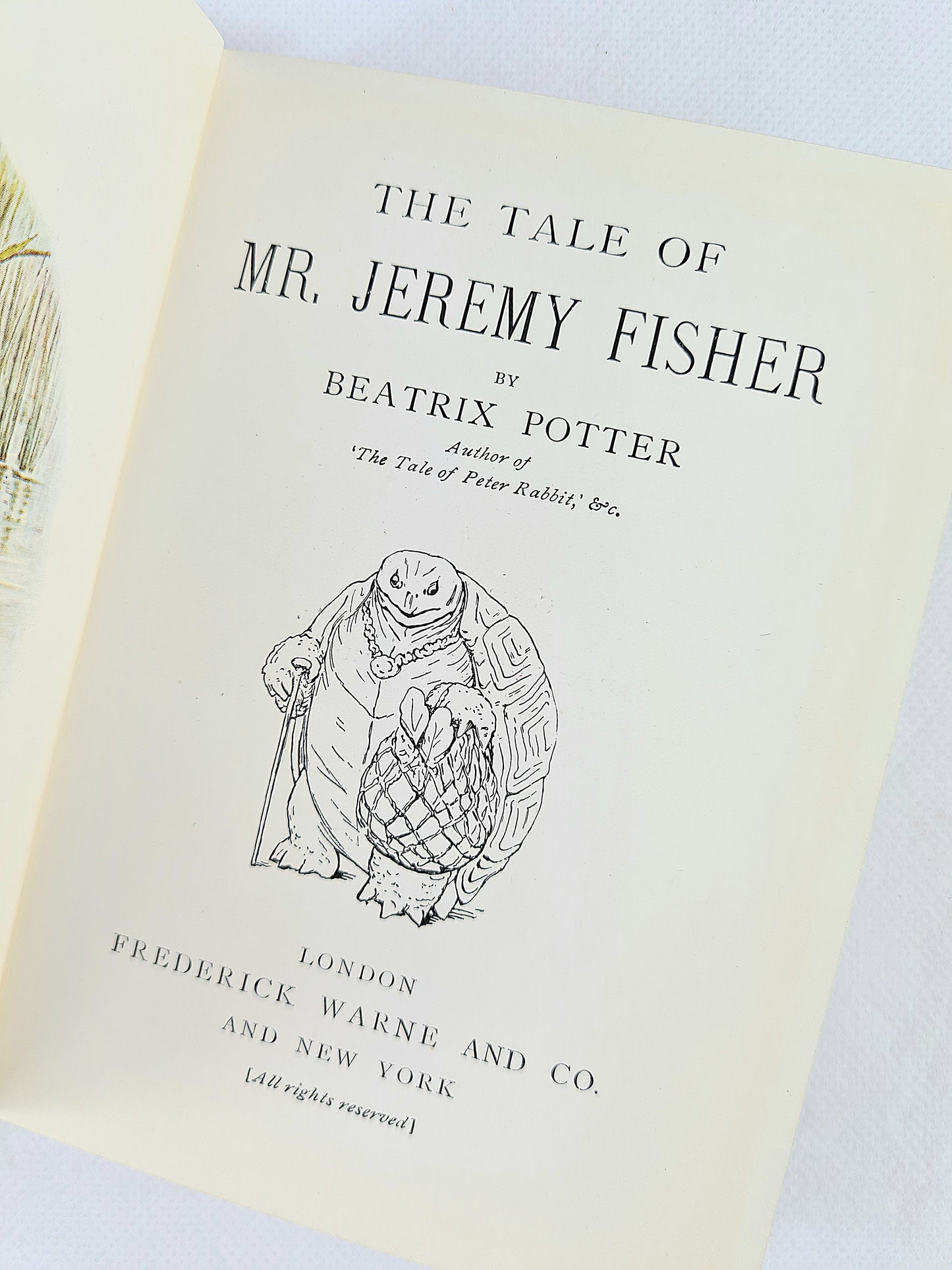 The Tale Of Mr. Jeremy Fisher by Beatrix Potter, First Edition, Frederick Warne and Co 1906