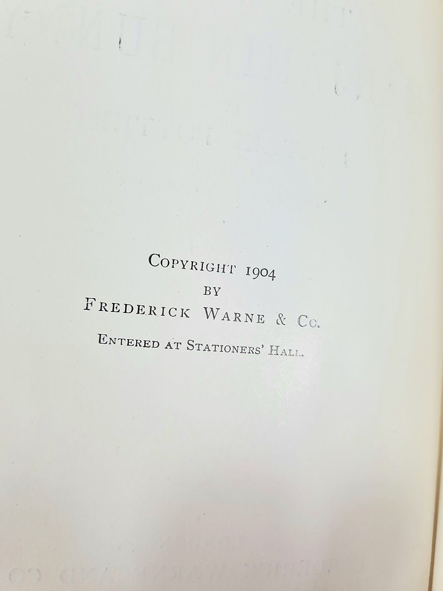 The Tale Of Benjamin Bunny by Beatrix Potter. First edition, Frederick Warne and Co, 1904