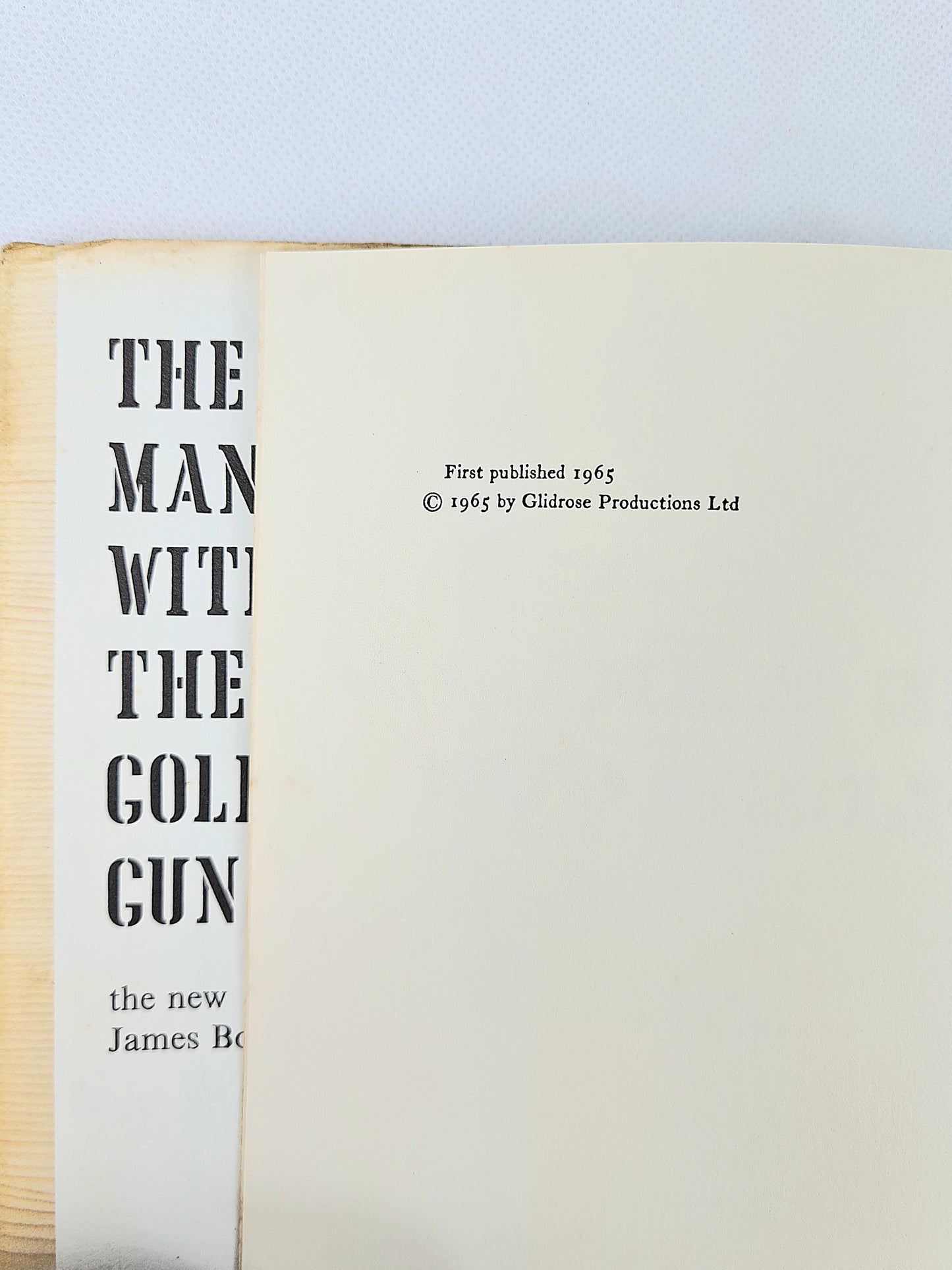 The Man With The Golden Gun by Ian Fleming. First edition, Jonathan Cape 1965. First edition Bond book