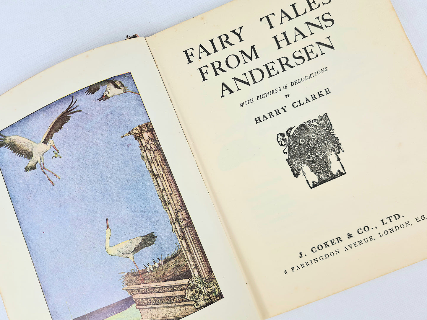 Hans Andersen's Fairy Tales. Illustrated by Harry Clarke. Vintage childrens book