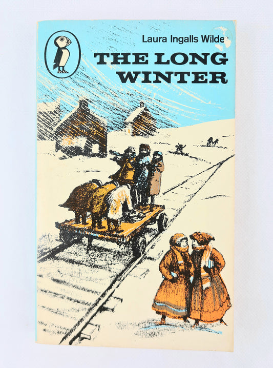 The Long Winter by Laura Ingalls Wilder. Vintage childrens book. Puffin Books 