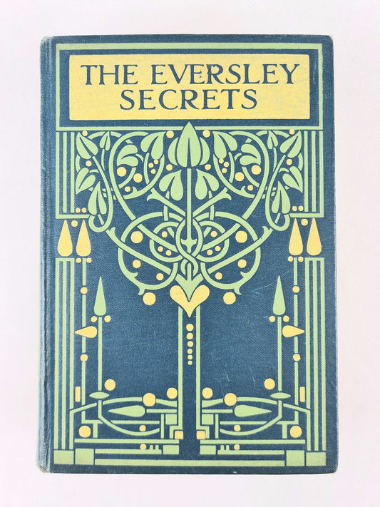 The Eversley Secrets. Decorative green antique book 