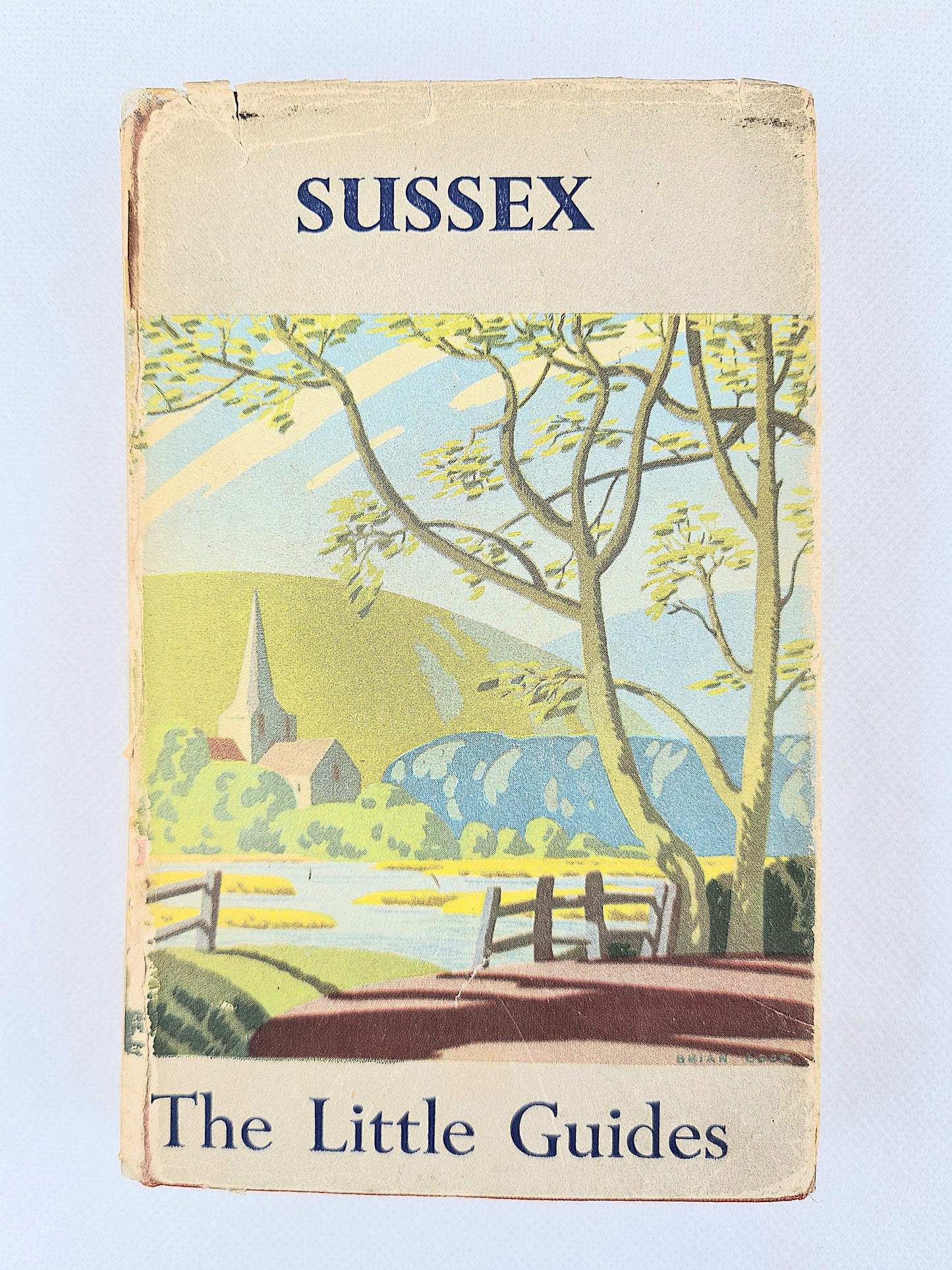 Sussex. Antique travel guide with a nice rural cover design 