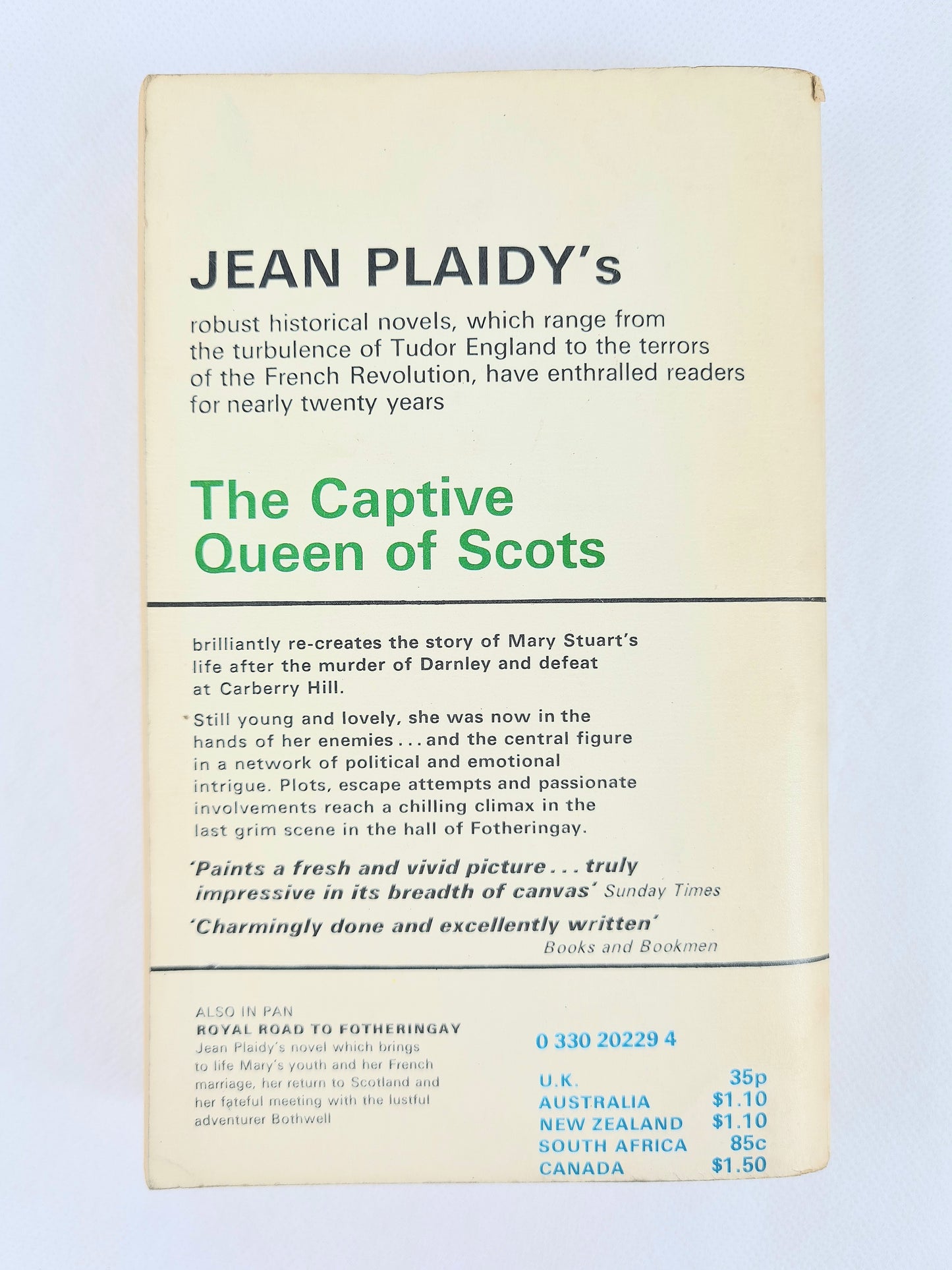 The Captive Queen Of Scots by Jean Plaidy, Vintage paperbacks. Pan books