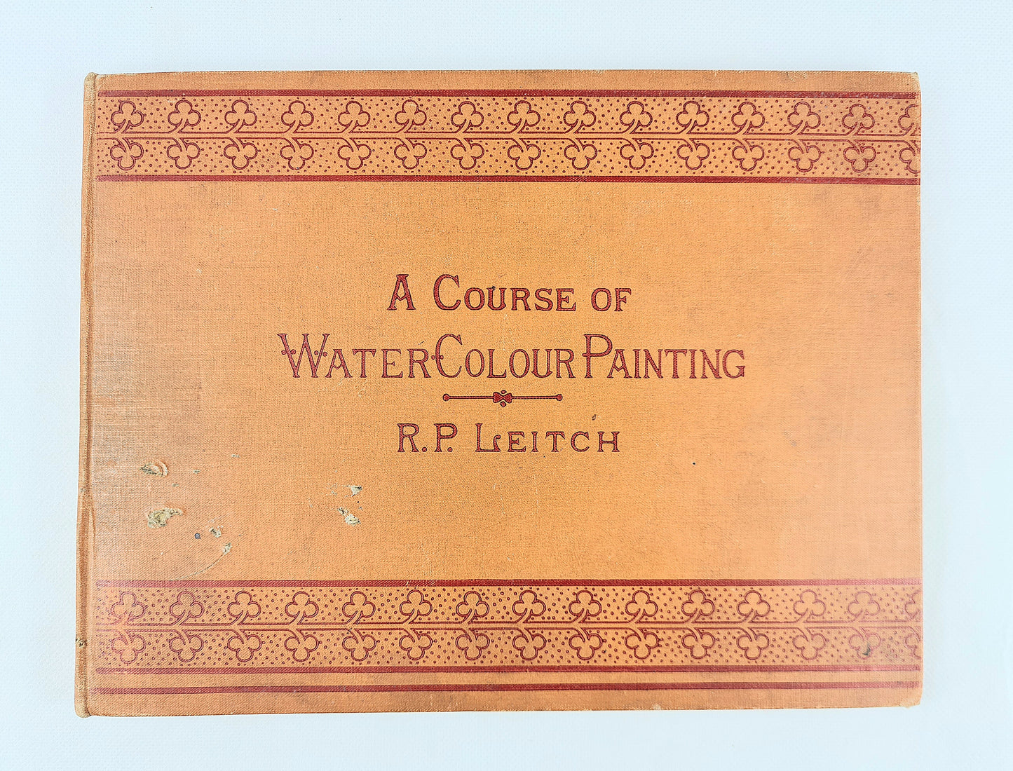 A course for watercolour painting. Antique book 