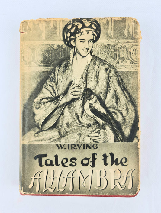 Tales of the Alhambra by Washington Irving. Antique book 