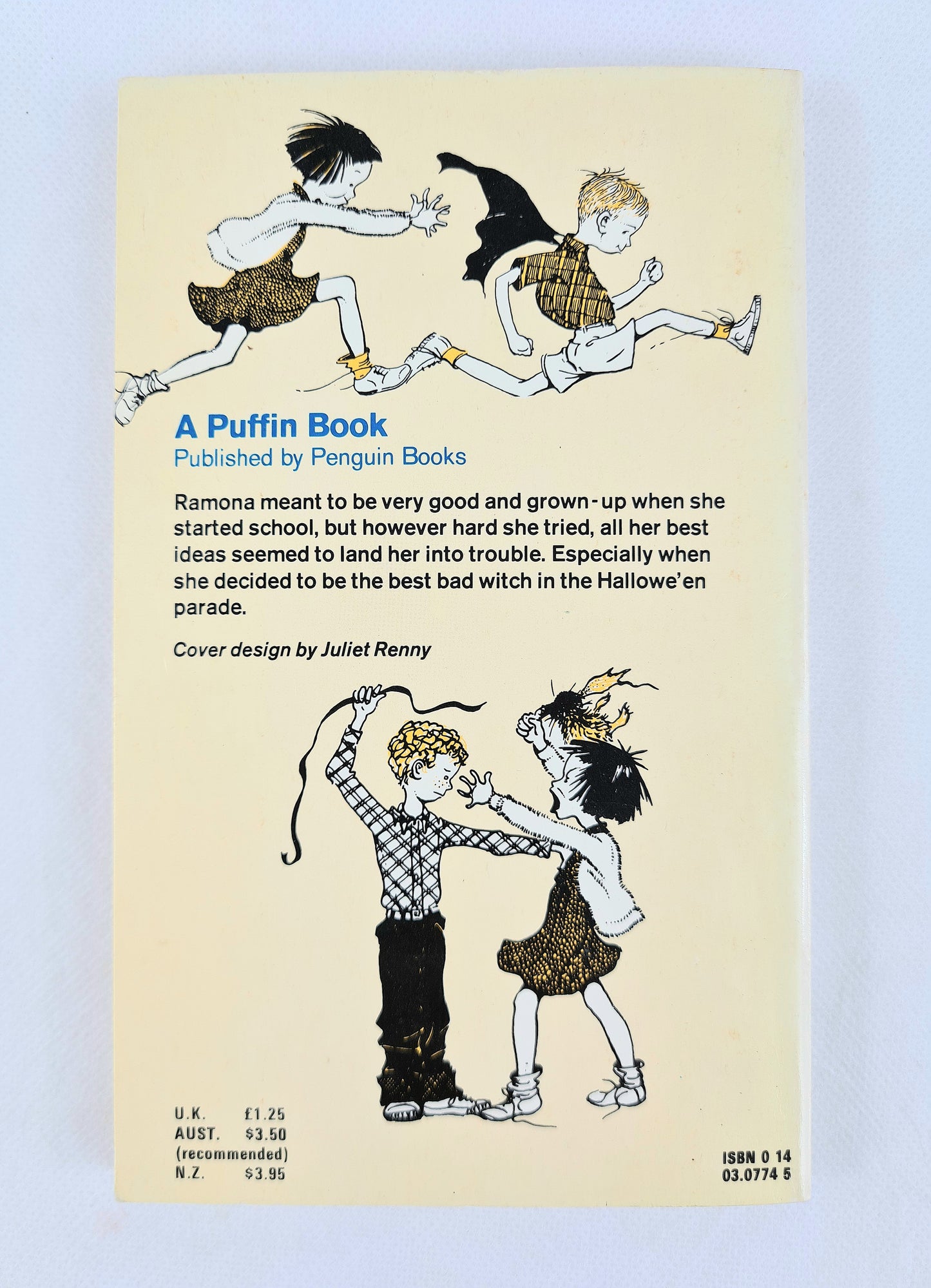 Ramona The Pest by Beverly Cleary. Vintage childrens book. Puffin Books