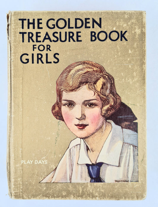 The golden treasure book for girls. Decorative antique book 