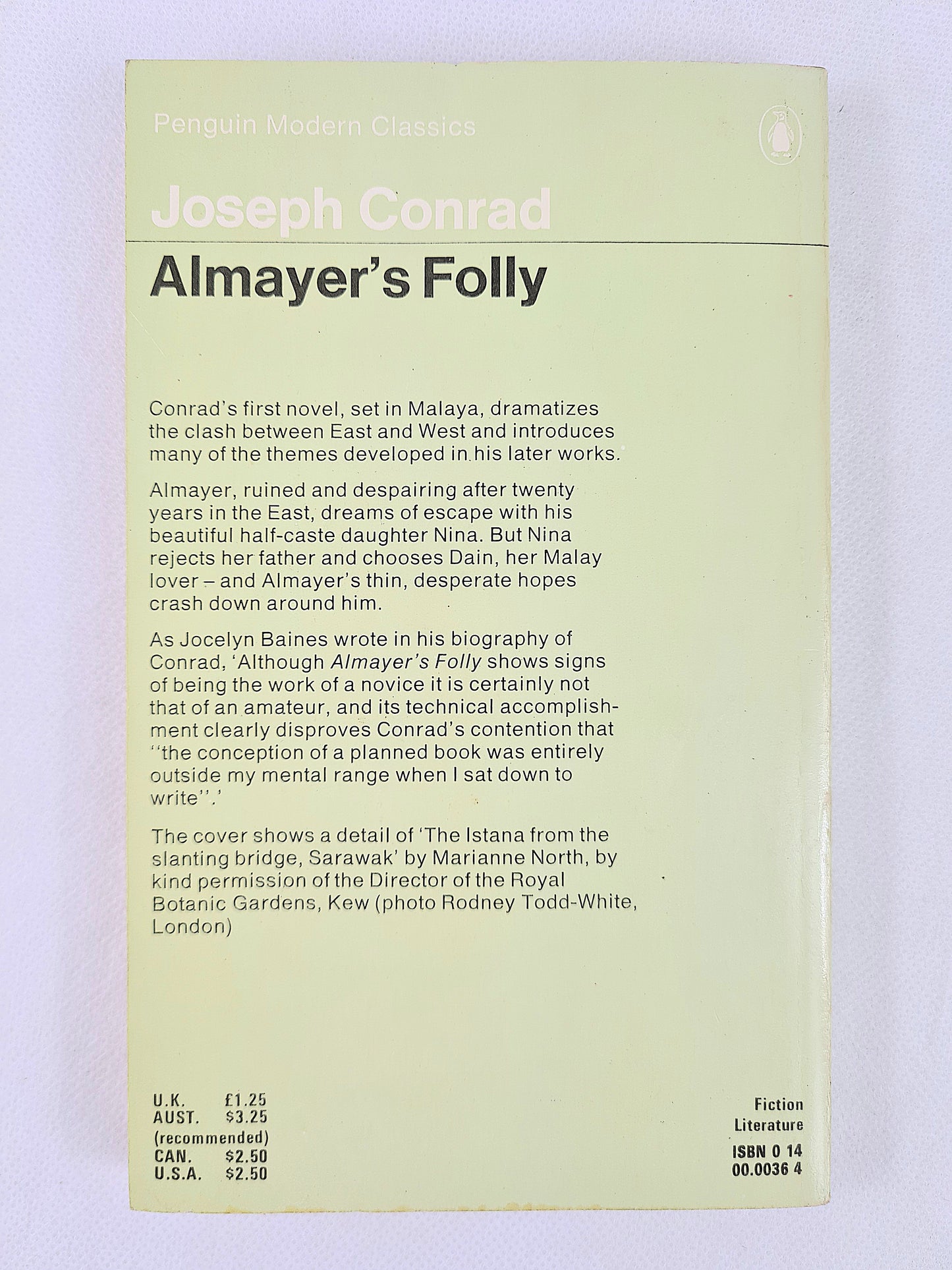 Almayer's Folly by Joseph Conrad. Penguin Modern Classics. Paperback book