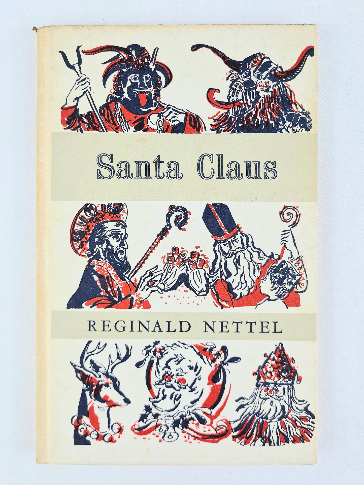 Santa Claus by Reginald Nettel. Vintage illustrated hardback book 