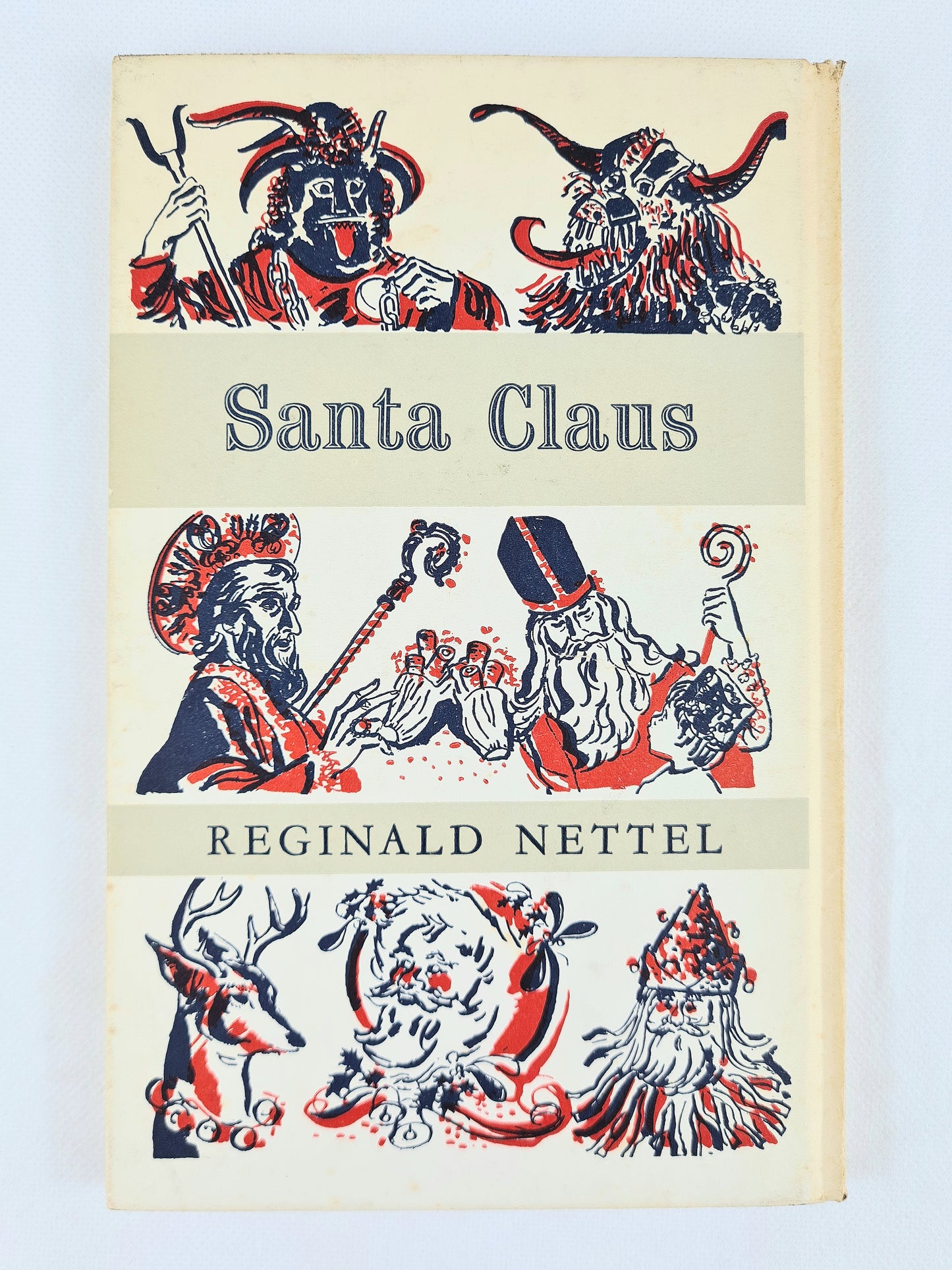 Santa Claus by Reginal Nettel. Vintage hardback book. Illustrated