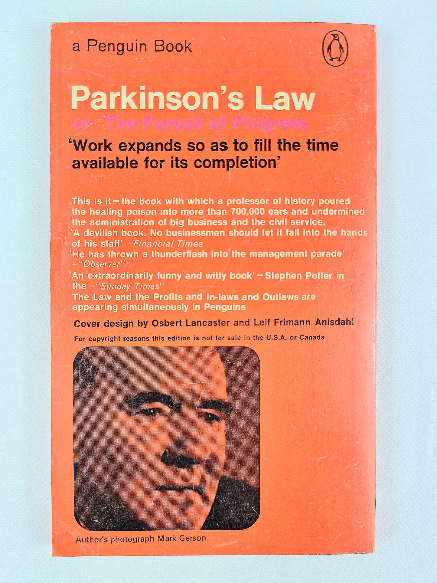 Parkinson's Law or The Pursuit of Progress - Cyril Northcote Parkinson. Penguin books