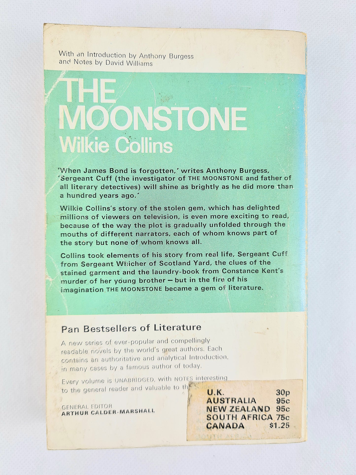 The Moonstone by Wilkie Collins. Vintage paperback book. Pan books