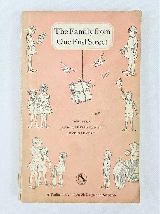 The family from one end street, vintage childrens book with a nice cover design