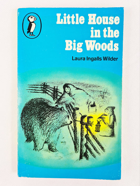 Little House In the big Woods, old childrens book by Puffin Books 