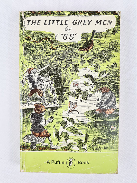 The Little Grey Men, vintage childrens book with a nice cover design 