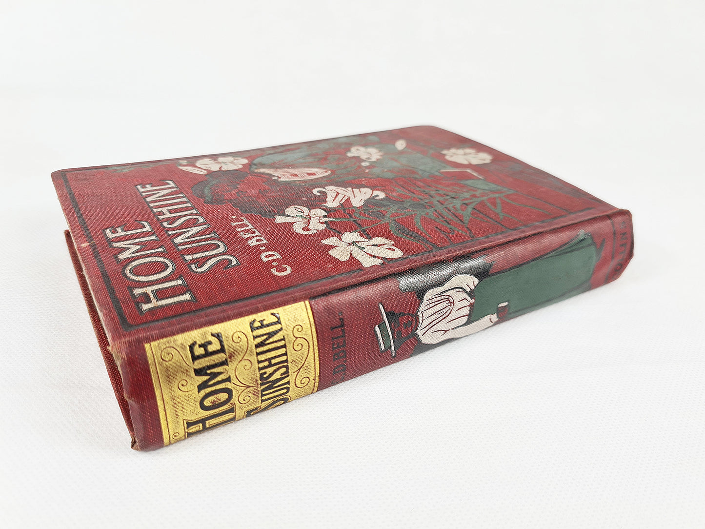 Decorative red antique book 