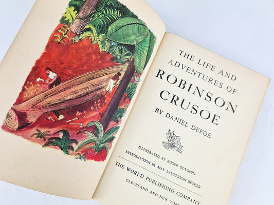 Antique Robinson Crusoe, illustrated edition. 