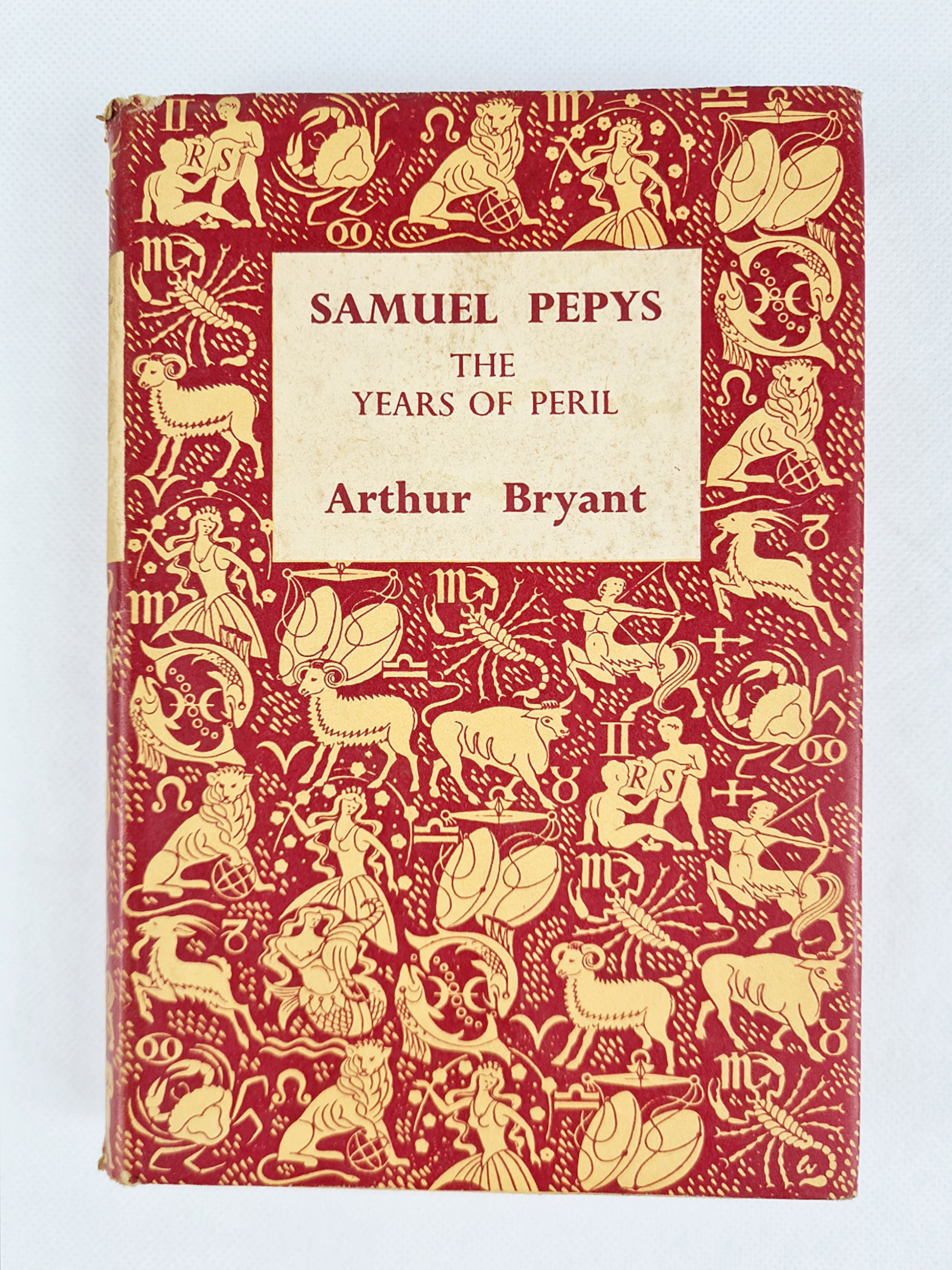 Old history book about Samuel Pepys with a really nice cover design. 