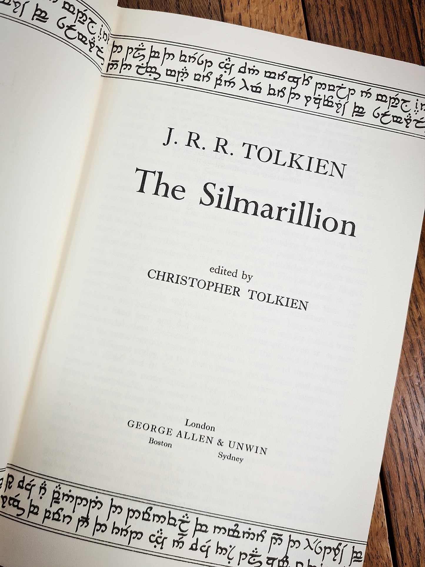 The Silmarillion by J.R.R Tolkien, rare first edition 1977.