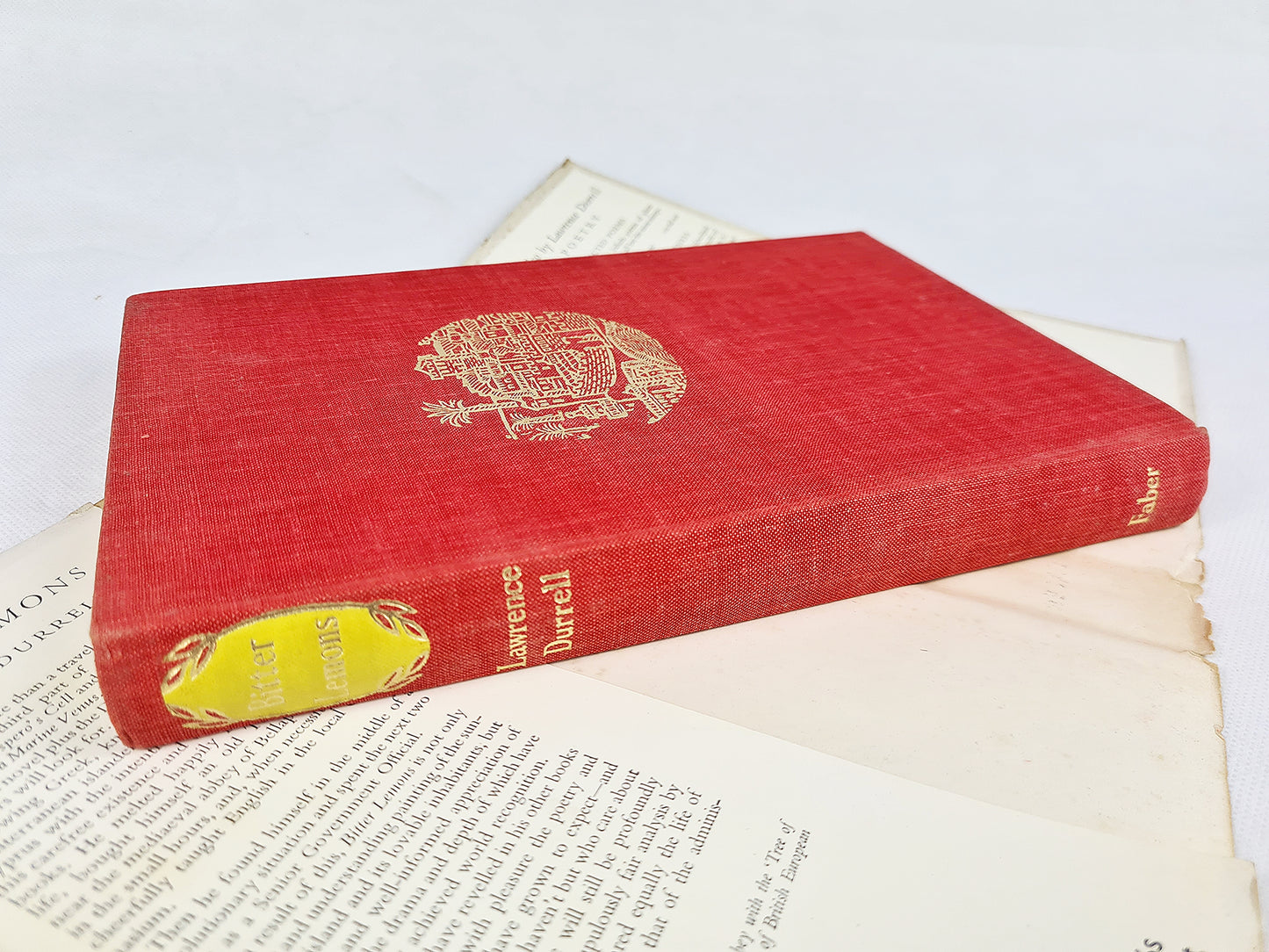 Bitter Lemons by Lawrence Durrell, first edition 1957