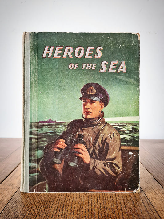 Vintage childrens book of sea adventure stories with a great retro cover design 