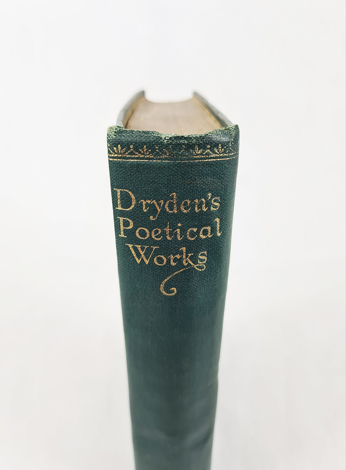 Antique book of drydens poetical works