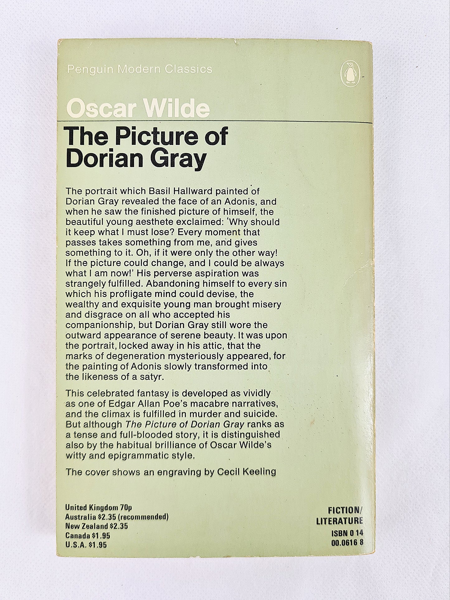 The Picture Of Dorian Grey, Oscar Wilde