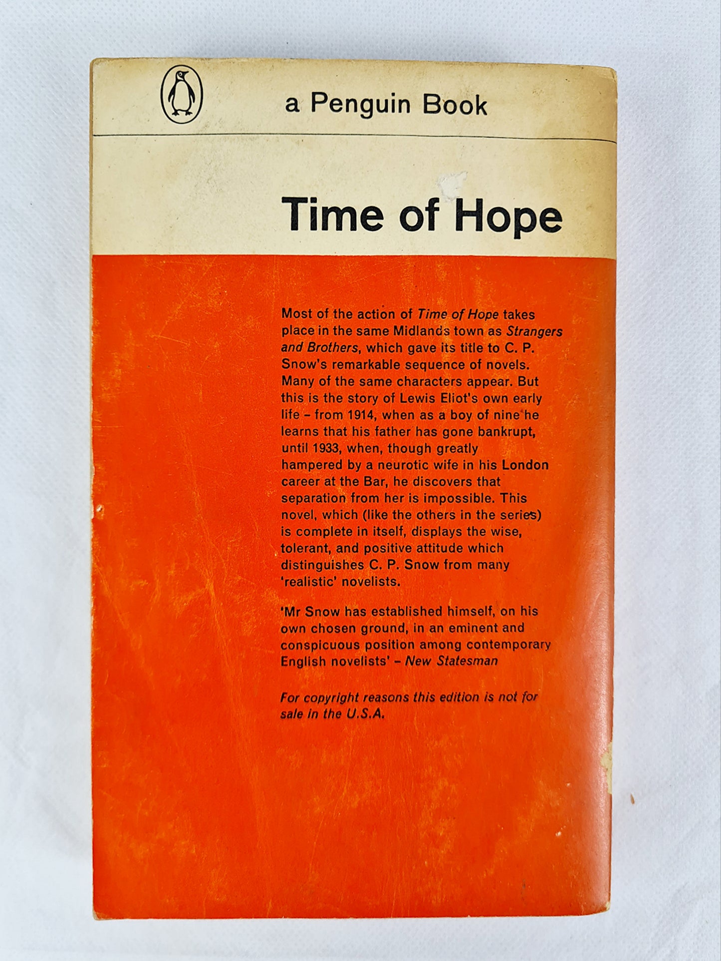 Time Of Hope, C.P Snow