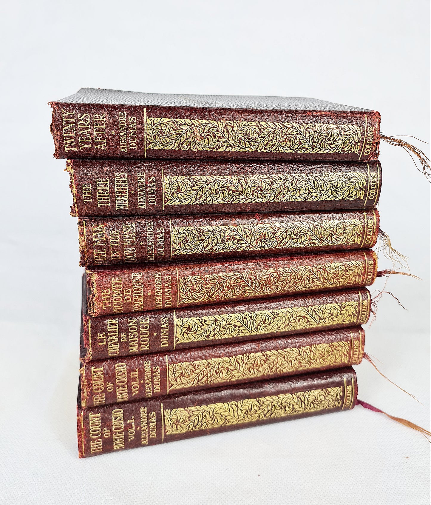 Set Of Six Antique Alexandre Dumas Books