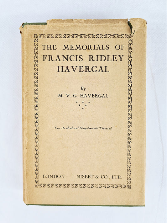 The Memorials Of Francis Ridley Havergal