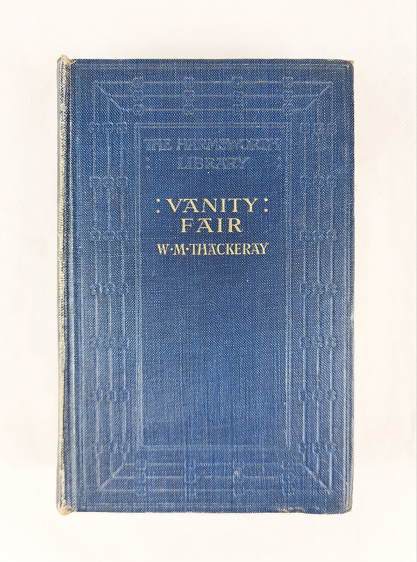 Blue antique edition of Vanity Fair