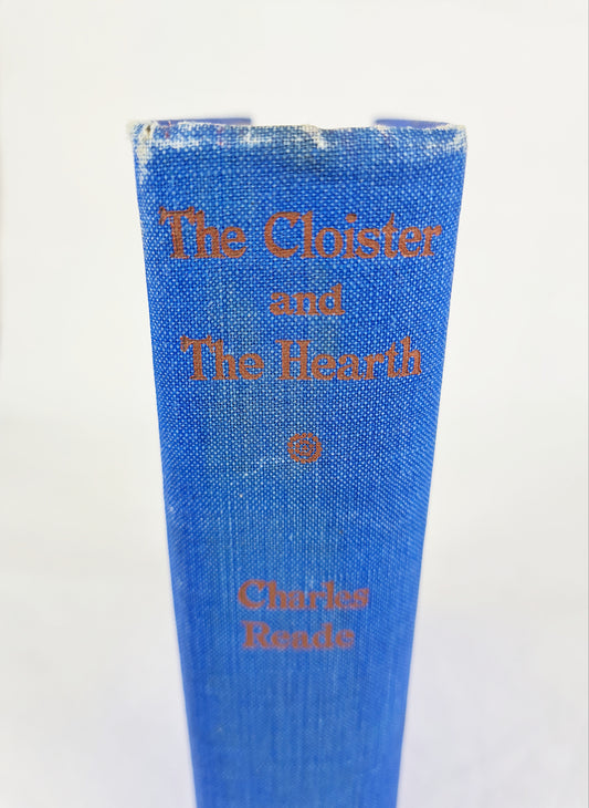 Blue vintage book, the cloister and the hearth