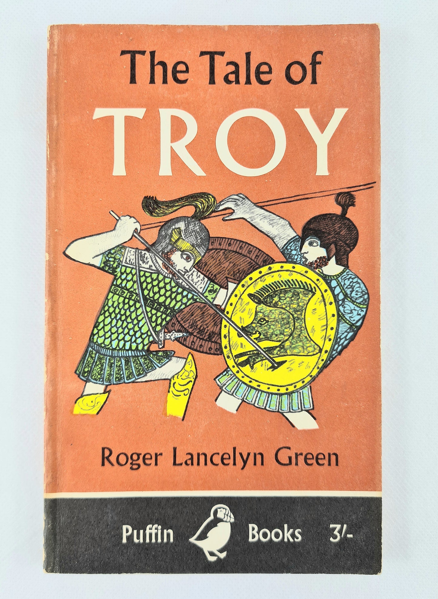 The Tale of Troy by Roger Lancelyn Green. Old children's book. Puffin books