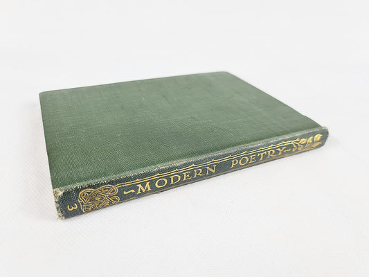 Antique green poetry book