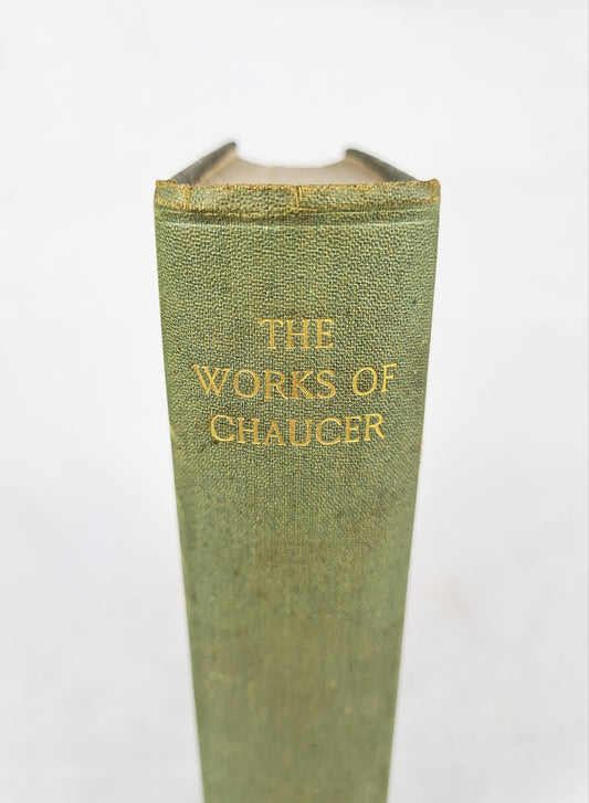 Antique book of the works of chaucer