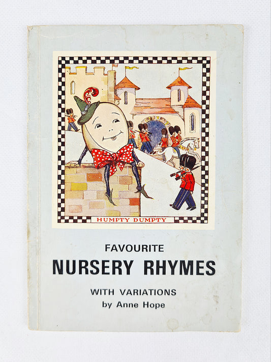 Vintage childrens book with a picture of Humpty Dumpty on the cover